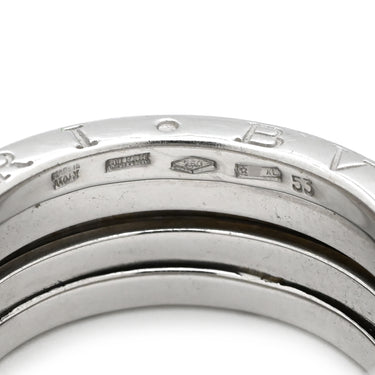 ブルガリ BVLGARI ビーゼロワン B-zero1 3バンドリング ホワイトゴールド K18WG #53(JP13) リング 指輪 Au750 18K 18金 13号