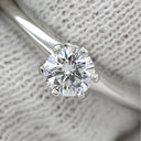 ティファニー Tiffany & Co ソリティア プラチナシルバー Pt950 ダイヤモンド リング 指輪 T&Co. プラチナム 1P 1石 1粒 ダイヤ 6本立爪 エンゲージ ブライダル ブリリアント 11号