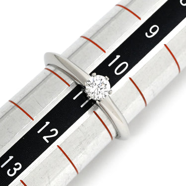 ティファニー Tiffany & Co ソリティア プラチナシルバー Pt950 ダイヤモンド リング 指輪 T&Co. プラチナム 1P 1石 1粒 ダイヤ 6本立爪 エンゲージ ブライダル ブリリアント 11号