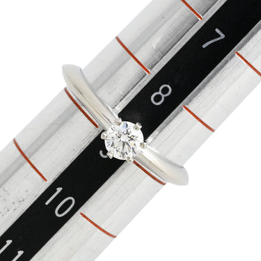 ティファニー Tiffany & Co ソリティア プラチナシルバー Pt950 ダイヤモンド リング 指輪 T&Co. プラチナム 1P 1石 1粒 ダイヤ 立爪 エンゲージ ブライダル 9号