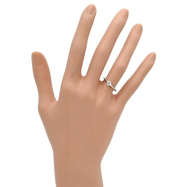 ティファニー Tiffany & Co ソリティア プラチナシルバー Pt950 ダイヤモンド リング 指輪 T&Co. プラチナム 1P 1石 1粒 ダイヤ 立爪 エンゲージ ブライダル 9号