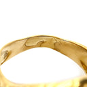 ノンブランド NON BRAND ダイヤ リング イエローゴールド×シルバー K18YG Pt ダイヤモンド リング 指輪 Au750 18K 18金 YG×Pt コンビ リーフモチーフ カクテルリング 9号