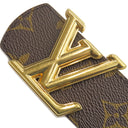 ルイヴィトン LOUIS VUITTON リバーシブル LV ディメンション 95/38 M8845 モノグラム モノグラムキャンバス ベルト ゴールド金具 茶