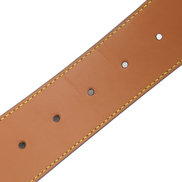 ルイヴィトン LOUIS VUITTON リバーシブル LV ディメンション 95/38 M8845 モノグラム モノグラムキャンバス ベルト ゴールド金具 茶