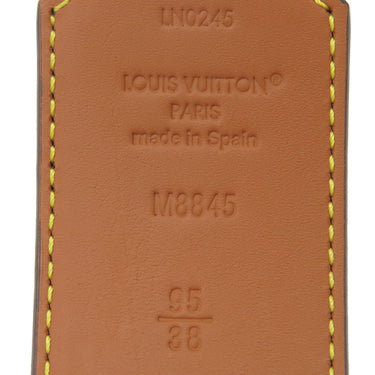 ルイヴィトン LOUIS VUITTON リバーシブル LV ディメンション 95/38 M8845 モノグラム モノグラムキャンバス ベルト ゴールド金具 茶