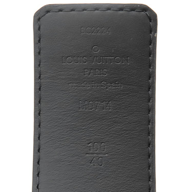 ルイヴィトン LOUIS VUITTON ベルト LV シェイク 40MM リバーシブル 100/40 M0714S モノグラムエクリプス モノグラムキャンバス モノグラムエクリプス ベルト シルバー金具 黒