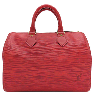 ルイヴィトン LOUIS VUITTON スピーディ 25 M43017 カスティリアンレッド エピレザー ハンドバッグ ゴールド金具 赤 ボストン 鍵1本欠品