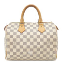 ルイヴィトン LOUIS VUITTON スピーディ 25 N41371 ダミエアズール ダミエアズールキャンバス ハンドバッグ ゴールド金具 白 鍵・パドロック欠品