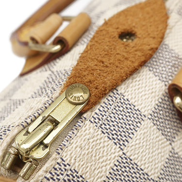 ルイヴィトン LOUIS VUITTON スピーディ 25 N41371 ダミエアズール ダミエアズールキャンバス ハンドバッグ ゴールド金具 白 鍵・パドロック欠品