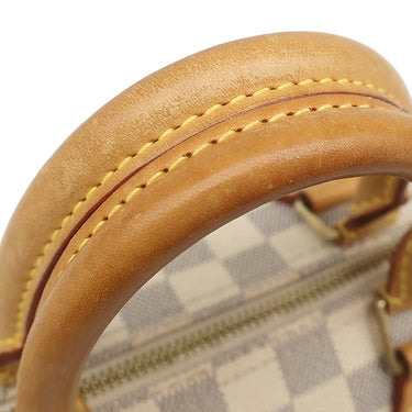 ルイヴィトン LOUIS VUITTON スピーディ 25 N41371 ダミエアズール ダミエアズールキャンバス ハンドバッグ ゴールド金具 白 鍵・パドロック欠品