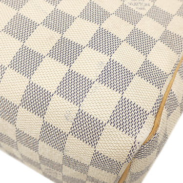 ルイヴィトン LOUIS VUITTON スピーディ 25 N41371 ダミエアズール ダミエアズールキャンバス ハンドバッグ ゴールド金具 白 鍵・パドロック欠品