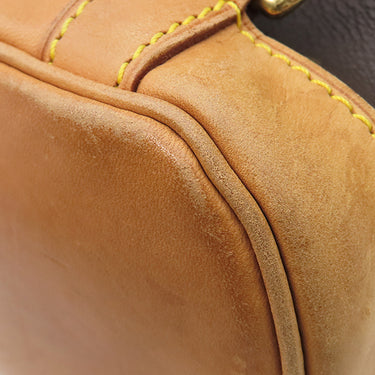 ルイヴィトン LOUIS VUITTON モンスリ MM M51136 モノグラム モノグラムキャンバス リュック・デイパック ゴールド金具 茶 バッグパック