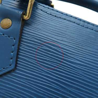 ルイヴィトン LOUIS VUITTON スピーディ25 M43015 トレドブルー エピレザー ハンドバッグ ゴールド金具 青 ボストンバッグ