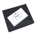 プラダ PRADA マネークリップ付財布 2MN077 ブラック レザー 二つ折り財布 シルバー金具 黒 ロゴ サフィアーノ