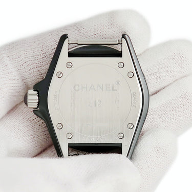 腕時計 シャネル CHANEL J12 G10 GLOSS H4657 クオーツ レディース ブラック 黒 セラミック デイト 逆回転防止ベゼル