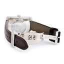 腕時計 クエルボ・イ・ソブリノス CUERVO Y SOBRINOS プロミネンテ クラシコ A1015 自動巻き メンズ ライトブルー 水色 青針 デイト 角型