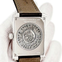 腕時計 クエルボ・イ・ソブリノス CUERVO Y SOBRINOS プロミネンテ クラシコ A1015 自動巻き メンズ ライトブルー 水色 青針 デイト 角型