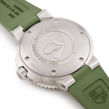 腕時計 オリス ORIS アクイス デイト ニューヨークハーバー リミテッド 01 733 7766 4187 自動巻き メンズ 新品同様 シェル 限定