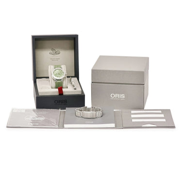 腕時計 オリス ORIS アクイス デイト ニューヨークハーバー リミテッド 01 733 7766 4187 自動巻き メンズ 新品同様 シェル 限定