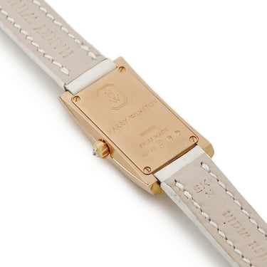 腕時計 ハリーウィンストン Harry Winston アヴェニュー C ミニ AVCQHM16RR017 クオーツ レディース K18RG無垢 純正ダイヤ ホワイト シェル