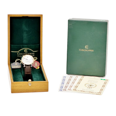 腕時計 クロノスイス CHRONOSWISS デルフィス ジャンピングアワー CH1422R 自動巻き メンズ K18RG×SS コンビ ギヨシェ レトログラード