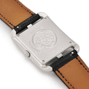 腕時計 エルメス HERMES ケープコッドGM CC3.710 クオーツ メンズ レディース 角型 シェーヌダンクル シェル 純正ダイヤ ホワイト