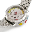 腕時計 アランシルベスタイン ALAIN SILBERSTEIN クロノ バウハウス デイデイト LWO5100 自動巻き メンズ 白 赤 青 黄 デイ＆ナイト表示 限定