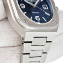 腕時計 ベル&ロス BELL＆ROSS BR 05 ブルー スティール BR05A-BLU-ST/SST 自動巻き メンズ デイト バー アラビア シースルーバック