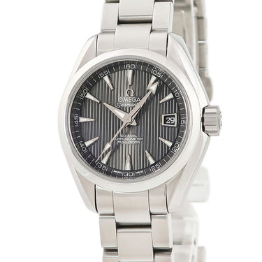 腕時計 オメガ OMEGA シーマスターアクアテラ 231.10.30.20.06.001 自動巻き レディース バー 縦縞 グレー