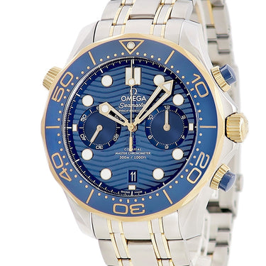 腕時計 オメガ OMEGA シーマスター ダイバー 300M クロノグラフ 44MM 210.20.44.51.03.001 自動巻き メンズ 未使用 K18YG×SS コンビ