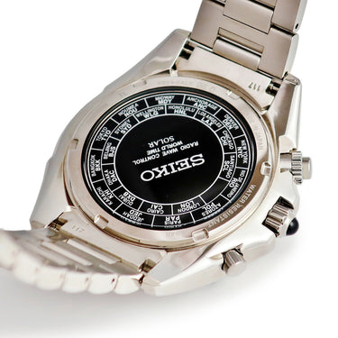 腕時計 セイコー SEIKO ブライツ ソーラー電波 ワールドタイム SAGA117 8B54-0AL0 クオーツ メンズ フルオートカレンダー 多機能
