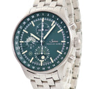 腕時計 ジン SINN 3006 自動巻き メンズ グリーン ハンティングウォッチ ムーンライト表示 トリプルカレンダー スモールセコンド