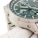 腕時計 ジン SINN 3006 自動巻き メンズ グリーン ハンティングウォッチ ムーンライト表示 トリプルカレンダー スモールセコンド