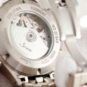 腕時計 ジン SINN 3006 自動巻き メンズ グリーン ハンティングウォッチ ムーンライト表示 トリプルカレンダー スモールセコンド