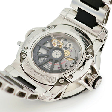 腕時計 ジャケ・ドロー Jaquet Droz グラン セコンド SW スティール&ラバー J029030140 自動巻き メンズ ブラック 黒 シースルーバック
