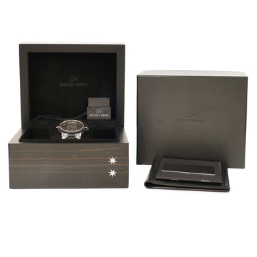腕時計 ジャケ・ドロー Jaquet Droz グラン セコンド SW スティール&ラバー J029030140 自動巻き メンズ ブラック 黒 シースルーバック