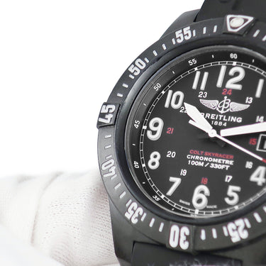 腕時計 ブライトリング BREITLING コルト スカイレーサー X720B87YPX X74320 クオーツ メンズ 新素材 ブラック スーパークォーツ