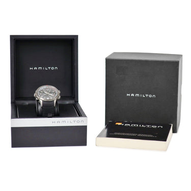 腕時計 ハミルトン HAMILTON カーキ E.T.O. クロノグラフ H776720 クオーツ メンズ デイト 回転ベゼル ブラック 黒