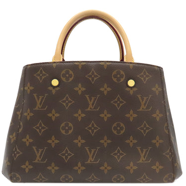 ルイヴィトン LOUIS VUITTON モンテーニュBB M41055 モノグラム モノグラムキャンバス 2WAYバッグ ゴールド金具 茶 ハンドバッグ ショルダーバッグ