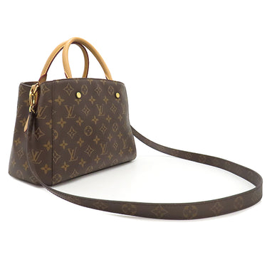 ルイヴィトン LOUIS VUITTON モンテーニュBB M41055 モノグラム モノグラムキャンバス 2WAYバッグ ゴールド金具 茶 ハンドバッグ ショルダーバッグ