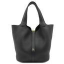 エルメス HERMES ピコタンロックMM ブラック トリヨンクレマンス ハンドバッグ ゴールド金具 黒 鍵1本欠品