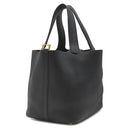 エルメス HERMES ピコタンロックMM ブラック トリヨンクレマンス ハンドバッグ ゴールド金具 黒 鍵1本欠品