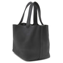 エルメス HERMES ピコタンロックMM ブラック トリヨンクレマンス ハンドバッグ ゴールド金具 黒 鍵1本欠品