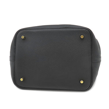 エルメス HERMES ピコタンロックMM ブラック トリヨンクレマンス ハンドバッグ ゴールド金具 黒 鍵1本欠品