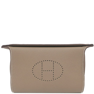 エルメス HERMES ヴィドポッシュ エトゥープ トゴ ショルダーバッグ シルバー金具 クロスボディ グレージュ