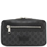 グッチ GUCCI ソフト GGスプリーム ベルトバッグ 474293 ブラック GGスプリームキャンバス ボディバッグ シルバー金具 ウェブライン 黒 ウエストバッグ