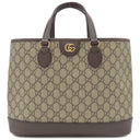 グッチ GUCCI オフィディア スモール トートバッグ 765043 ベージュ×エボニー GGスプリームキャンバス 2WAYバッグ ゴールド金具 茶 ハンドバッグ 肩掛け