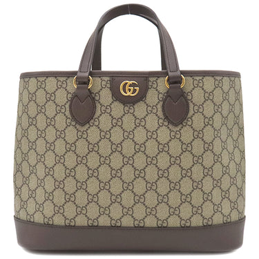 グッチ GUCCI オフィディア スモール トートバッグ 765043 ベージュ×エボニー GGスプリームキャンバス 2WAYバッグ ゴールド金具 茶 ハンドバッグ 肩掛け