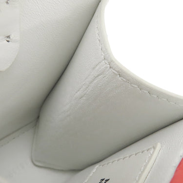 フェンディ FENDI BUSTINA BUNNY 7AS169 レッド×ホワイト レザー ショルダーバッグ シルバー金具 マークジェイコブス コラボ バニー ウサギ 赤 白