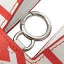 フェンディ FENDI BUSTINA BUNNY 7AS169 レッド×ホワイト レザー ショルダーバッグ シルバー金具 マークジェイコブス コラボ バニー ウサギ 赤 白